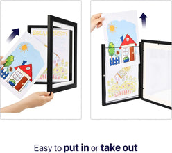 A4 8.5X11inch Children Art Frames Magnetic Front Open Changeable Kids