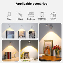 LED Motion Sensor Light Night Light Usb Rechargeable Wall Lamp