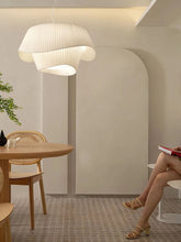 Fabric LED Pendant Light for Bedroom Home Decor Lamp