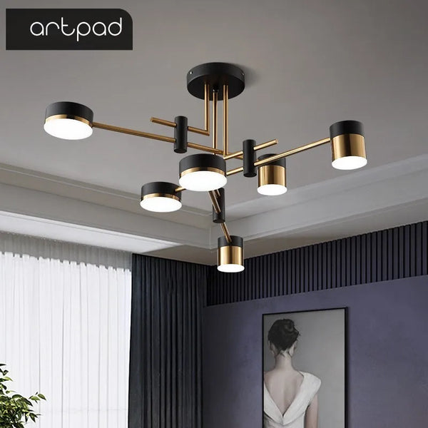 Artpad Modern Kitchen Ceiling Chandelier Lighting for Living Room