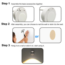 LED Motion Sensor Light Night Light Usb Rechargeable Wall Lamp